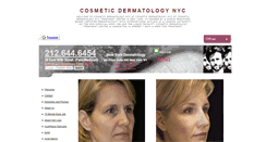 Desktop Screenshot of cosmeticdermatologynyc.org